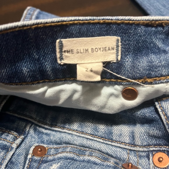 Madewell The Slim BoyJean Denim Jeans Women's Size 24 - Picture 6 of 8